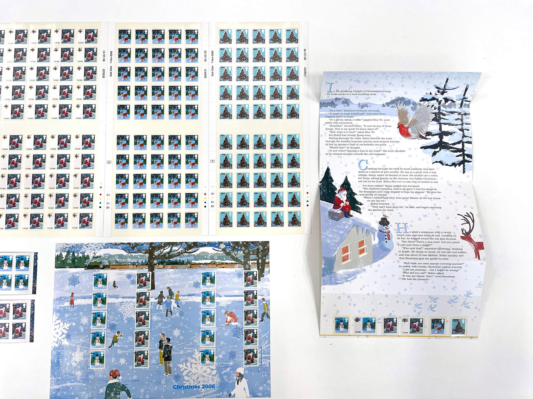 木内さんが絵を担当したイギリスのクリスマス切手（2006年）